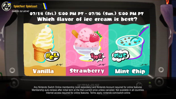 Splatoon 3 ice cream splatfest